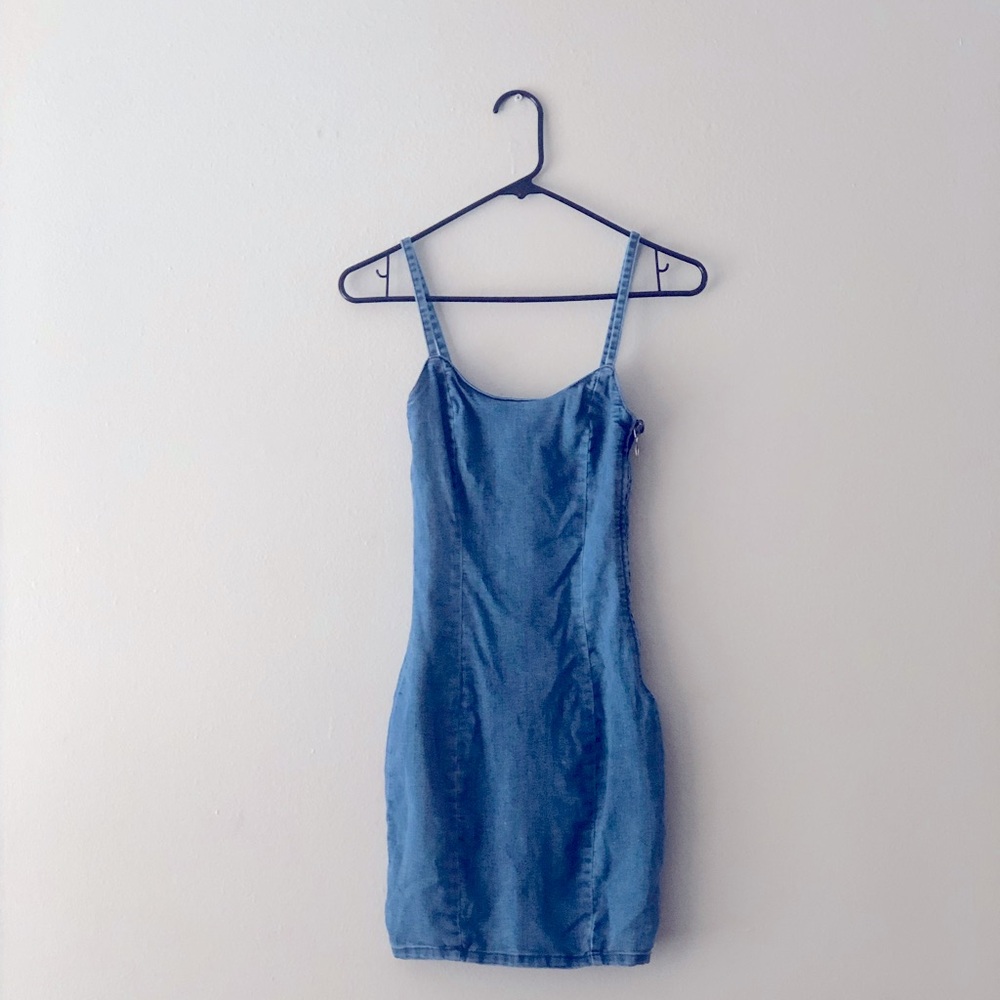 Divided H&M Blue Denim Dress Juniors XXS